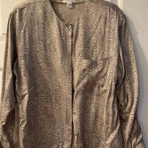 Christian Dior Silk Print Blouse size 12